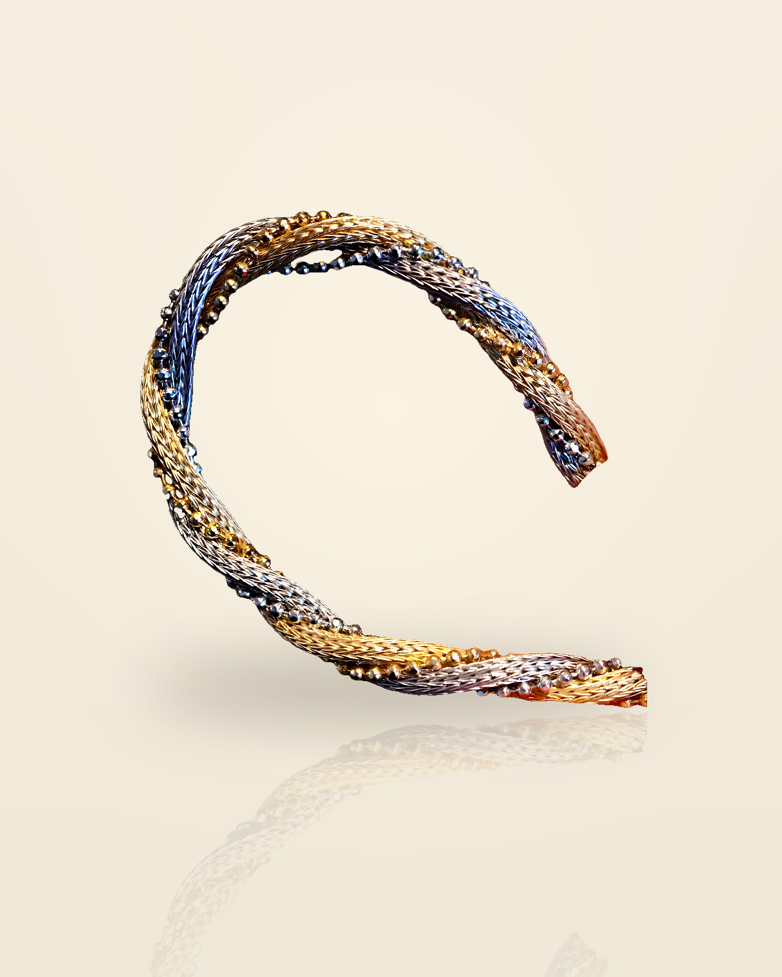 Rope Two-Tone Bangle